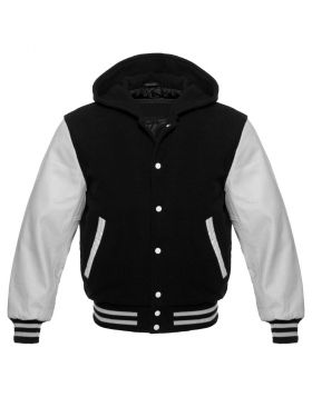 Black And White Hoodie Jacket