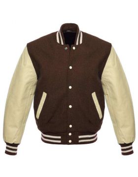 Women's Brown Varsity Jacket