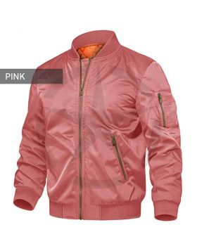 Pink Bomber Jacket Mens