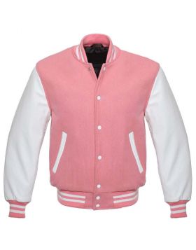 Pink Varsity Jacket Women
