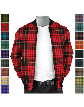 tartan bomber jacket
