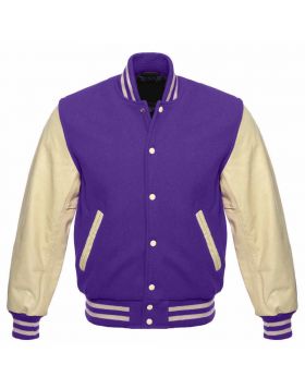 Purple Varsity Jacket Mens