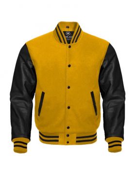 Black And Gold Varsity Jacket