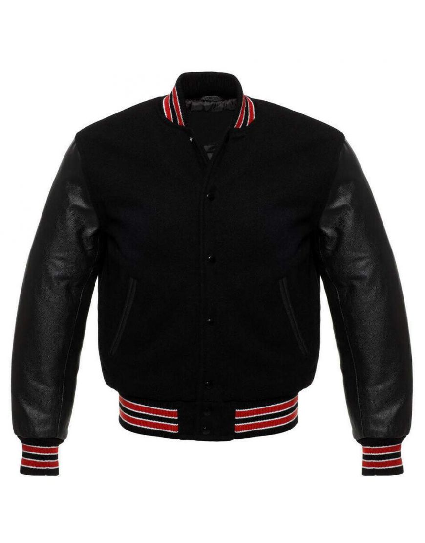 B Range Varsity Jacket Black / L