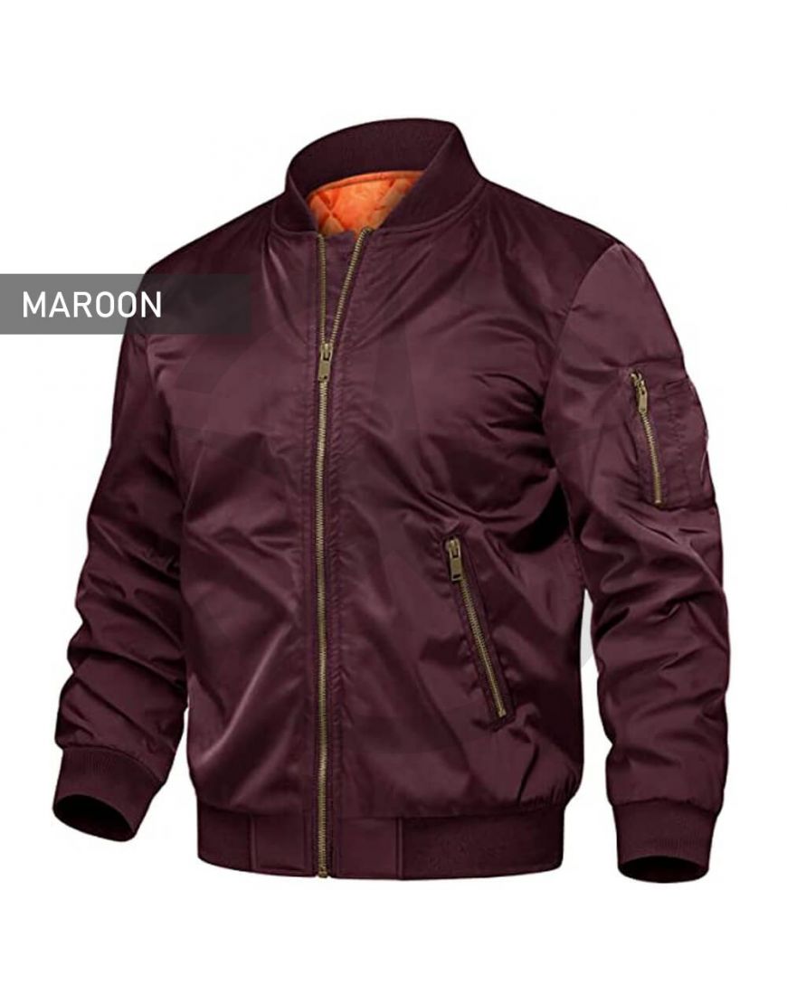 Maroon Bomber Jacket Mens Custom Maroon Bomber Jacket Mens Saida Gear