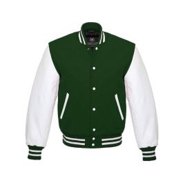 High Quality Green Varsity Jacket Kids | Saida Gear